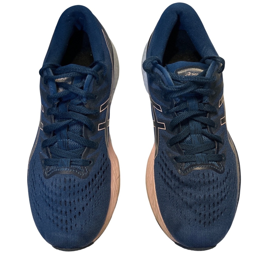 Asics Gel-Kayano 28 Running Shoes Womens 7 Navy Pink Good Stability 1012B047